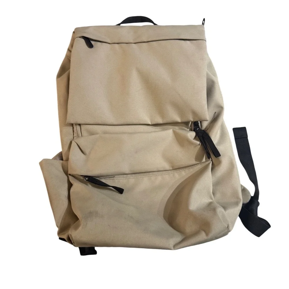 Everlane ReNew Transit Backpack Warm Quartz Beige Recycled Laptop Bag Mens Women